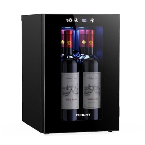 EUHOMY 18L Wine & Can Mini Fridge (4 bottle / 6 can)
