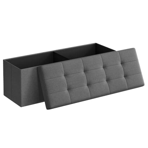 SONGMICS 43-in Folding Storage Ottoman Bench (660 lb)