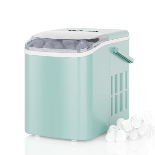 DUMOS Countertop Ice Maker with Handle (26 lb/24h)