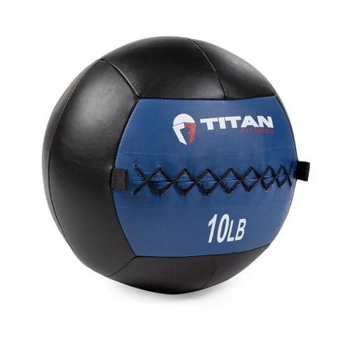 Titan Fitness Soft Leather Wall Ball (10 lb)