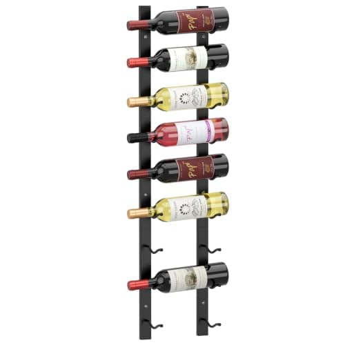 Sorbus Wall-Mounted Wine Rack, Single Row (9 bottle)