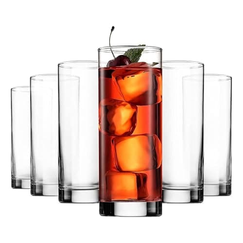Bormioli Rocco Cortina Cooler Glasses, 13.5 oz (set of 6)