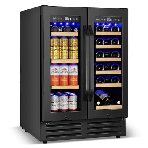 Velivi 24-in Dual-Zone Wine & Beverage Refrigerator (lockable)