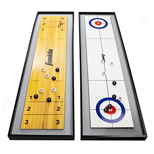 Franklin Sports 2-in-1 Tabletop Shuffleboard and Curling Set