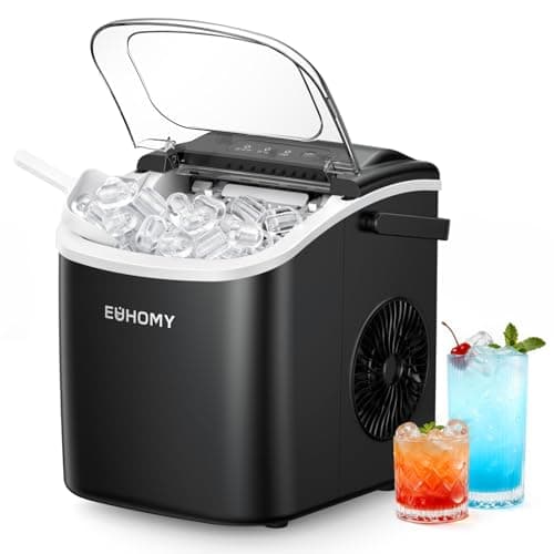 EUHOMY Countertop Ice Maker (26 lb/day, bullet ice)