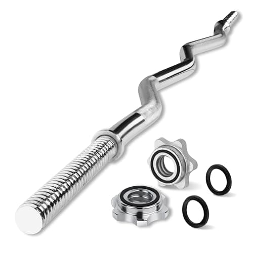 Yes4All 47" Standard EZ Curl Bar (1" grip, 480 lb)