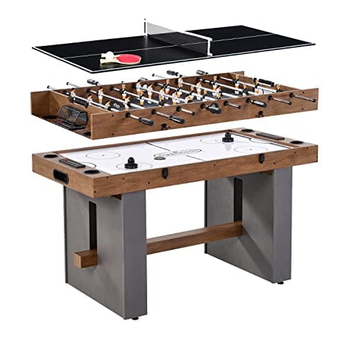 Barrington 54-in 3-in-1 Foosball, Air Hockey & Table Tennis Table