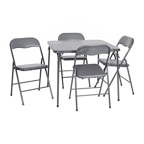 Flash Furniture Madison 5-Piece Folding Card Table & Chair Set