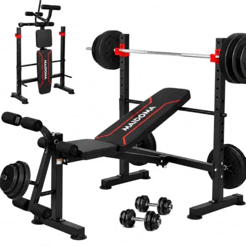 MAIDOMA Bench Set (leg extension + barbell rack)