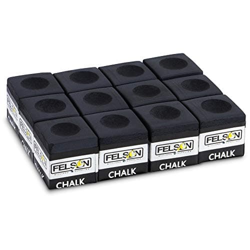 Felson Pool Cue Chalk (12 cubes, storage box)