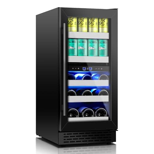 Friduo 15-in Dual-Zone Wine & Beverage Refrigerator (13 bottle / 48 can)