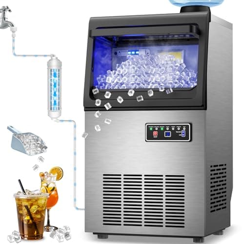 Commercial Nugget Ice Machine (70 lb/24h, 16 lb bin)