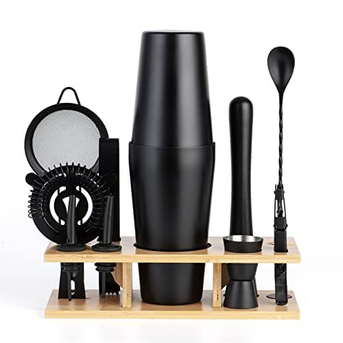 JNWINOG 11-Piece Boston Shaker Bartending Kit (25 oz)