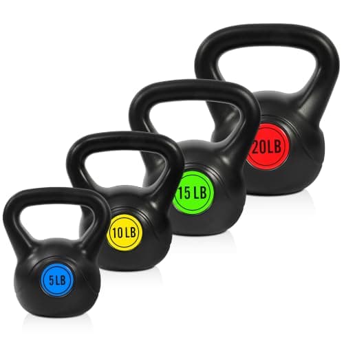 HULKFIT Wide Grip Kettlebell Set (5 / 10 / 15 / 20 lb)