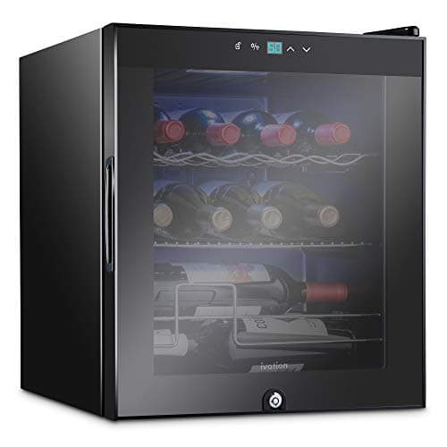 Ivation 12-Bottle Compressor Wine Cooler (countertop, lockable)