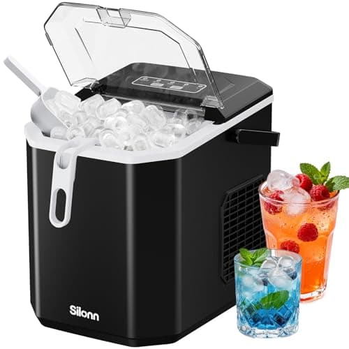 Silonn Countertop Ice Maker with Carry Handle