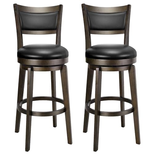 PrimeZone 30-in Swivel Bar Stools (set of 2)