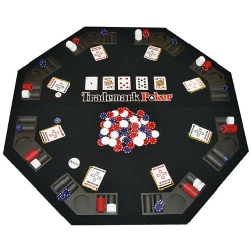 Foldable Poker Table Topper Set (300 chips, carry case)