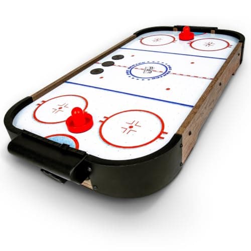 GoSports 30-in Tabletop Air Hockey Game (Oak)