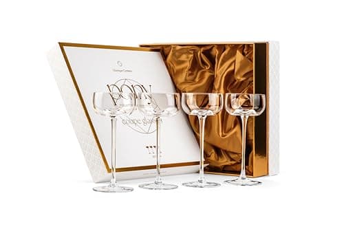 Glassique Cadeau 5 oz Nick & Nora Coupe Glasses (set of 4)