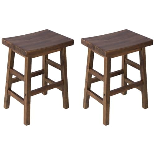 Alaterre Durango Solid Wood Counter Stools, 26-in (set of 2)