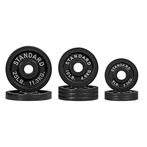 CAP 110 lb Olympic Cast Iron Plate Set