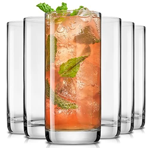 JoyJolt Faye 13 oz Highball Glasses (set of 6)