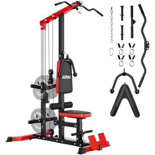 GOIMU Lat Pulldown & Low Row Cable Machine