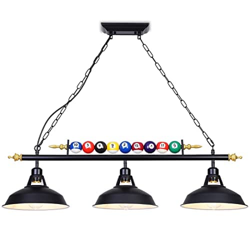 Mcacggo 3-Light Billiard Pool Table Light