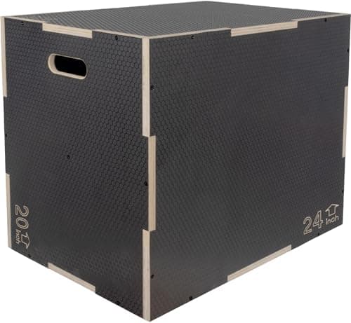 Signature Fitness 3-in-1 Wooden Plyo Box (20/24/30)