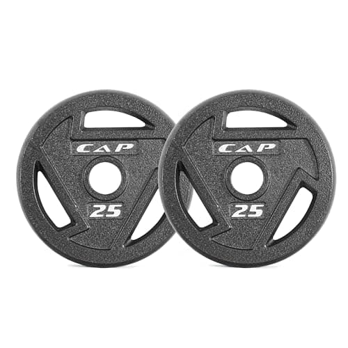 CAP 25 lb Olympic Cast Iron Grip Plates (pair)