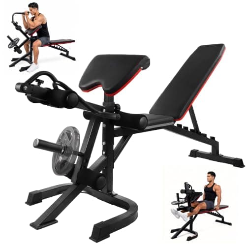 HulkFit Adjustable Bench + Leg Extension Curl