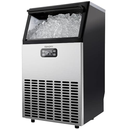EUHOMY Commercial Ice Maker (150 lb/24h, 33 lb bin)