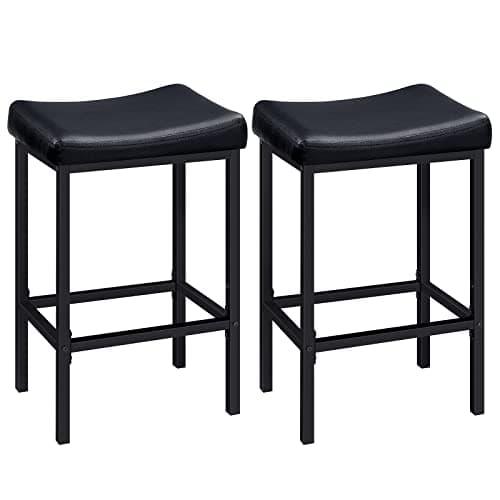 HOOBRO 24.8-in Saddle-Seat Counter Stools (set of 2)
