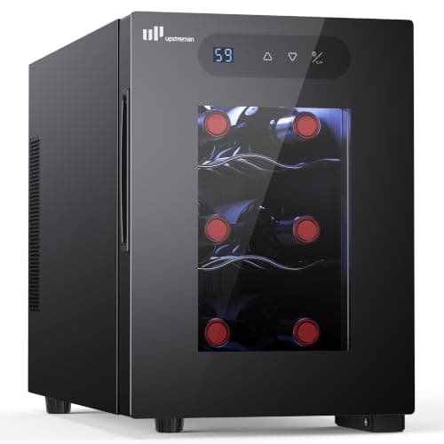 Upstreman 6-Bottle Compact Wine Fridge