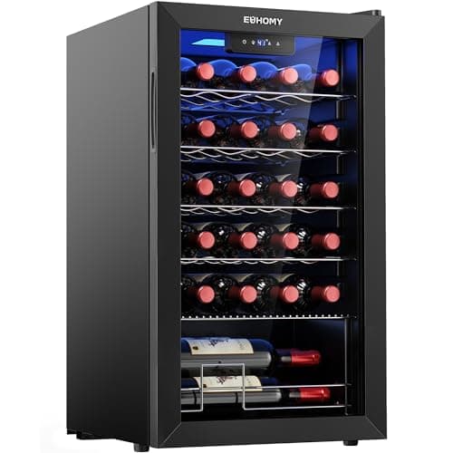 EUHOMY 25-Bottle Wine Cooler (glass door)