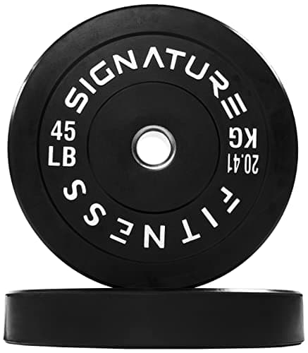 Signature Fitness Olympic Bumper Plates (45 lb pair)