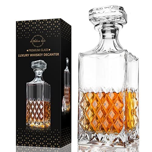 LIGHTEN LIFE 29 oz Crystal Whiskey Decanter
