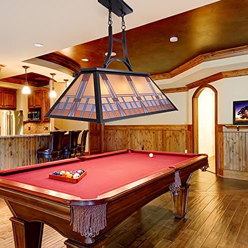 TOCHIC 3-Light Tiffany-Style Pool Table Light