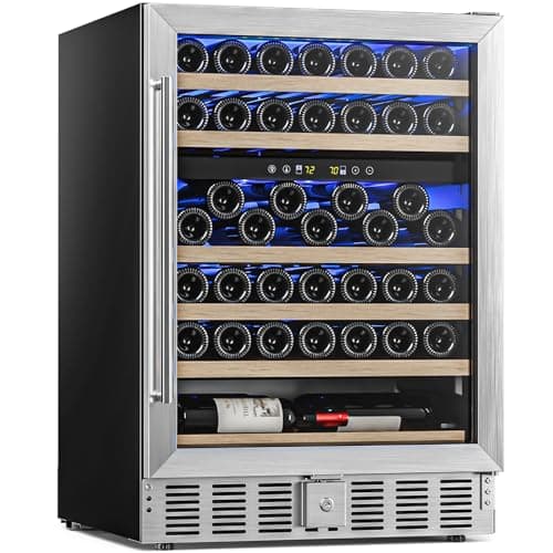 Antarctic Star 24-in 52-Bottle Dual-Zone Wine Fridge