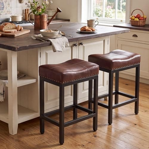 DUMOS 24-in Counter Height Bar Stools (Set of 2)
