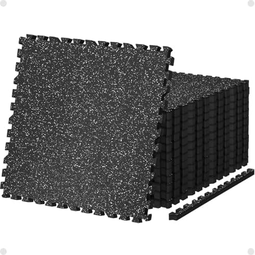 AIRHOP Rubber-Top Gym Tiles (48 sq ft)