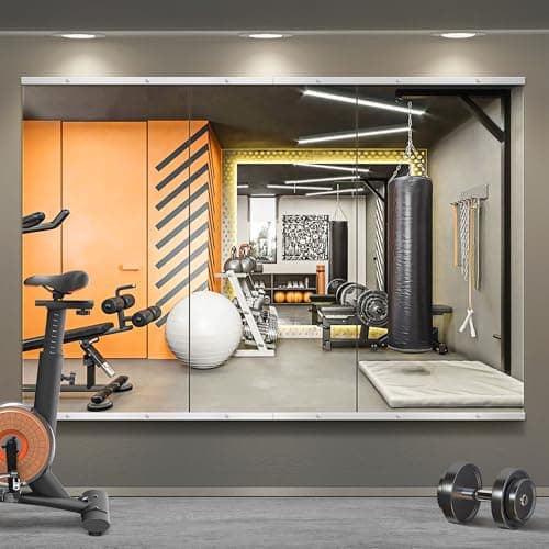 TRAHOME Frameless Gym Wall Mirror (48x24, 3-pack)