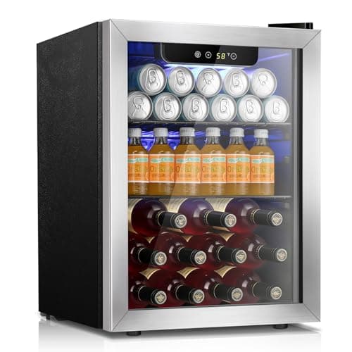 Kismile 18-Bottle Freestanding Wine Cooler (1.7 cu ft)
