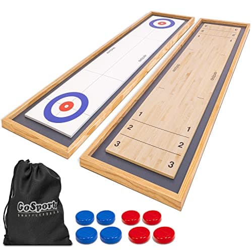 GoSports 6-ft Tabletop Shuffleboard & Curling Game
