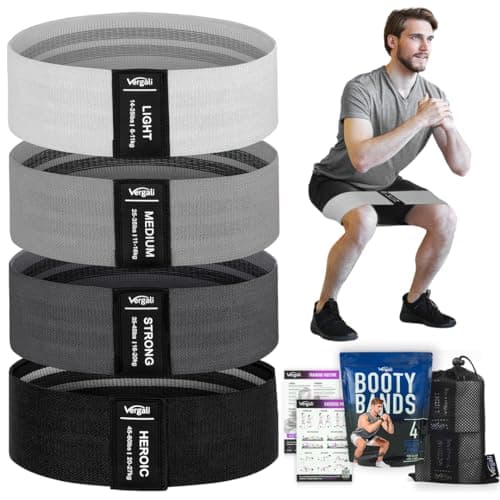 Fabric Booty Resistance Bands (4-pack)