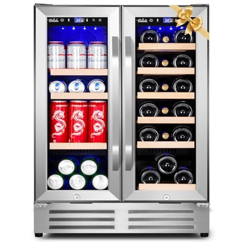 Velieta 24-in Dual-Zone Built-In Wine & Beverage Refrigerator