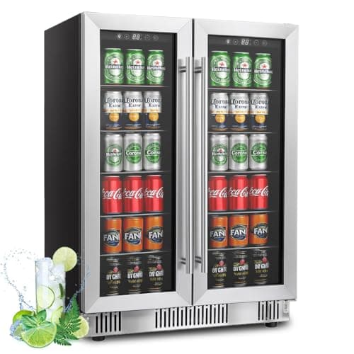 DOGHLY 24-in Dual-Zone Wine & Beverage Refrigerator (210 can)