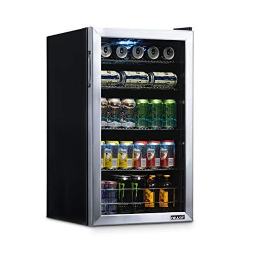 NewAir 126-Can Beverage Refrigerator (glass door)